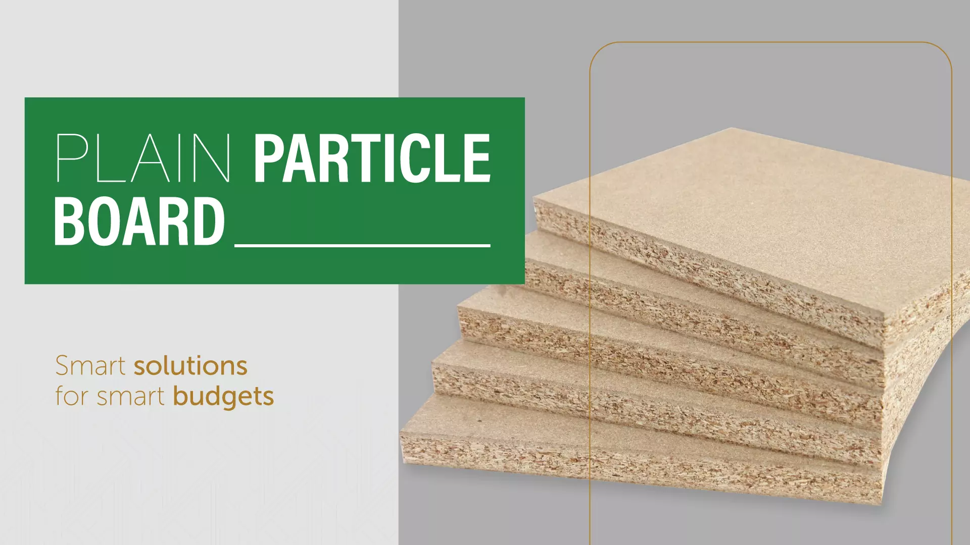 plain particle board